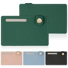 Personal Number Card Holder, Anti-Theft, Personal Information Protection, Personal Number Card, Card Holder, Microfiber Leather, RFID Anti-Theft, Anti-Magnetic, Card Clip, Thin, Cute, Fashion, Card Size, Standard, Protection - Multicolor - View 11