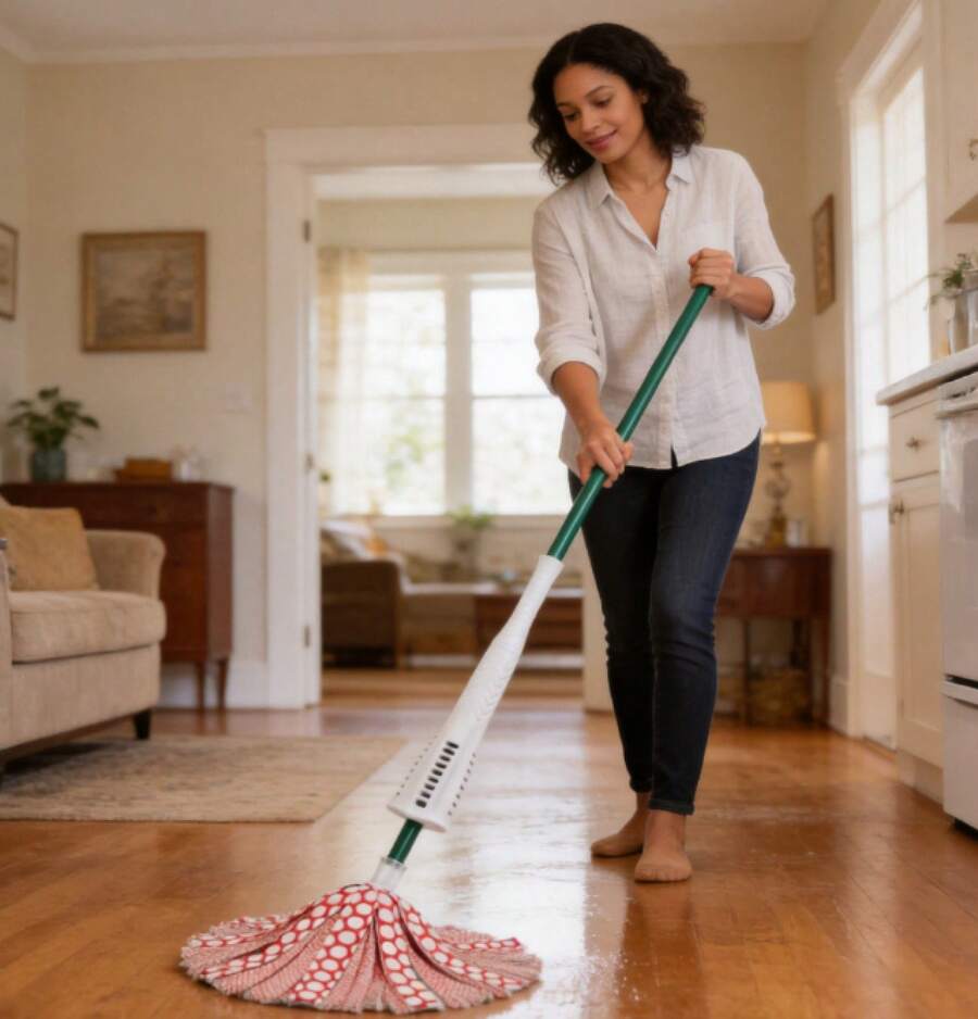 Libman Wonder Mop: Steel Handle, Microfiber, Non-Abrasive, For Multi-Surface Use - 1 - View 1
