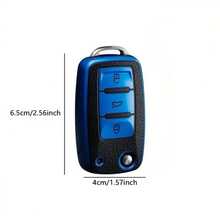 1pc Car Key Protector Case, 360 Degree Full Coverage Protection Against Dust And Drops, Suitable For Jetta, Beetle, Tiguan, Passat And Other 3-Button Keys - Key Shell - View 4