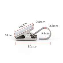 20/40 piezas Pinzas para cortinas, pinzas de acero inoxidable ligeras para luces exteriores de cuerda, decoración de fiestas, colgar fotos, carpas de camping, manualidades y exhibición - plata - Ver 6