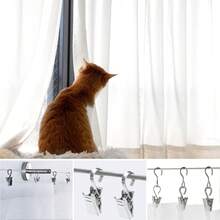 20/40 piezas Pinzas para cortinas, pinzas de acero inoxidable ligeras para luces exteriores de cuerda, decoración de fiestas, colgar fotos, carpas de camping, manualidades y exhibición - plata - Ver 3