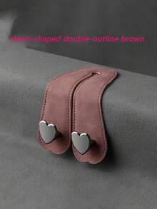 Heart-Shaped Dual Hook Car Seat Hanger, Stylish & High-End, Car Bracket, Backseat Storage Rack, Car Clip, Interior Accessories, Handbag, Wallet, Coat, Car Storage Rack - A - View 11
