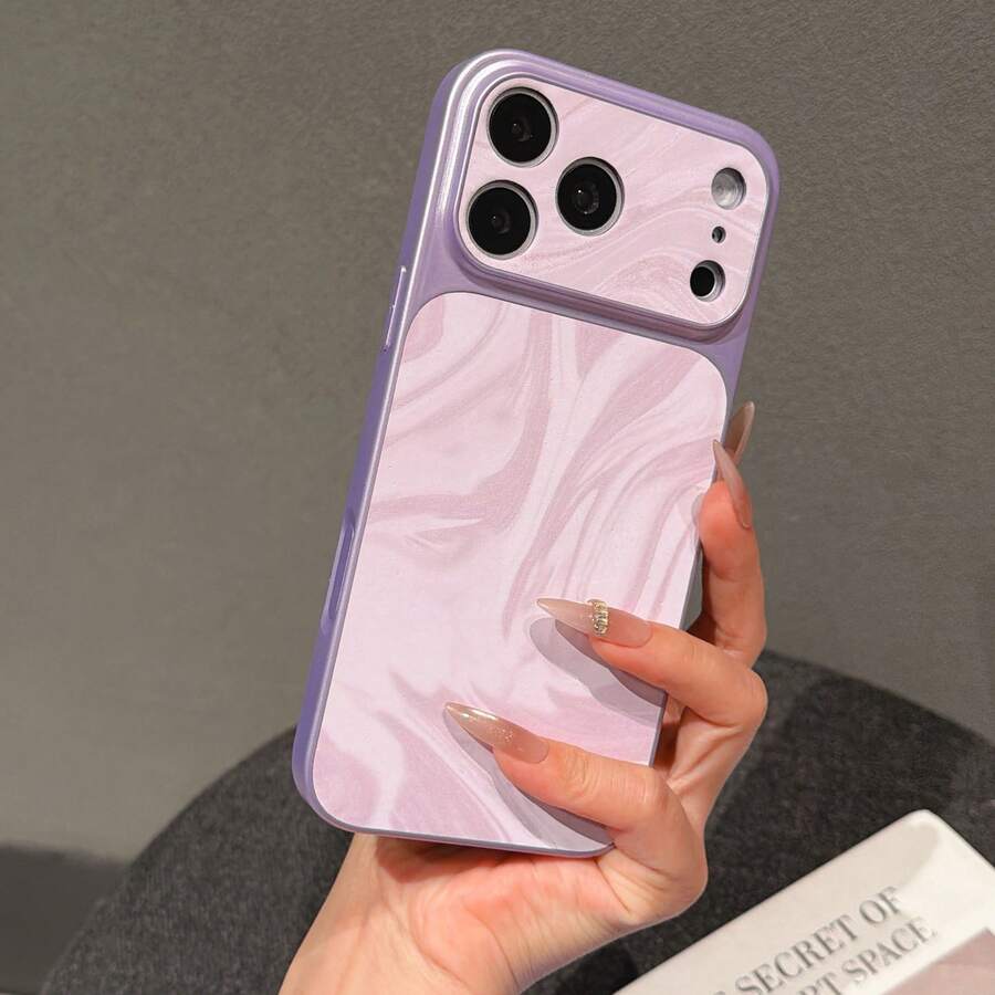 Wave Ripples 奢華天鵝絨水波紋大窗柔邊輕量優雅手機殼，相容 iPhone 11、11 Pro、12、12 Pro、13、13 Pro、14、14 Pro、15、15 Pro、15 Plus、16、16 Pro、16 Plus、17、17 Pro、17 Plus