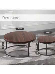 Luxury Small Coffee Table, Minimalist Modern Round Side Table For Small Living Room, Simplistic Design - White - View 6