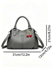 Dedoo 2026 High-Quality Luxury Designer Mother's Day Handbag, Large Capacity Solid Color Crossbody Bag - Grey - View 5
