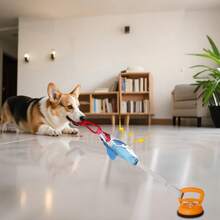 Dog Suction Cup Tug Toy, Pet Chew Sound Toy, Puppy Training Interactive Pet Supplies - Màu xanh lam - Xem 2