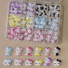 Sanrio Hello Kitty 珠寶配件吊墜，可愛 3D 水鑽樹脂動漫飾品，DIY 珠寶手工材料 - Charms - 查看 5