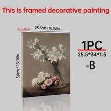 1/9pcs Vintage Dark Academia Canvas Wall Art Posters For Room Home Decor Room Decor Aesthetic Room Decoration Stuff,Optional Frame Room Decor Wall Decor Floral Still Life & Swan Oil Painting Prints, Moody Botanical Gallery Decor For Living Room - Multicolor - View 59