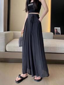 Women Pants - Khaki - View 2