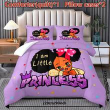 3pcs Bedding Set, Magic Bedding Set, Cute Little Princess Duvet Cover Set (Includes 1 Duvet Cover + 2 Pillowcases, No Pillow Insert), Suitable For Bedroom, Dorm, Home, Machine Washable - Multicolor - View 8