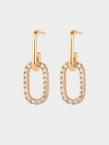 Boucles d'oreilles zircone cubique - Or jaune - Voir 2