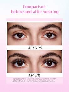 ENCHUW 5 Pairs Fluffy Lashes Dramatic False Eyelashes Volumized Curling Three-Dimensional Fake Eyelashes Suitable For Parties - Black - View 4