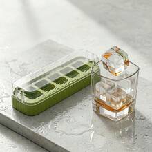 1/2/3pcs 5 Grids Plastic Ice Mold With Lid, Reusable Fruit & Beverage Ice Tray, Beer Refrigeration Tool, Suitable For Refrigerator Ice Maker In Kitchen, Restaurant,Bar - View 9