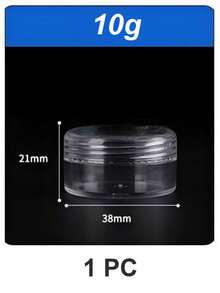 25个3克/5克透明小塑料化妆品容器，透明样品罐，眼影/唇膏容器，旅行装化妆品样品瓶，空小瓶，适合感恩节、万圣节和圣诞节 - 無色 - 查看 26