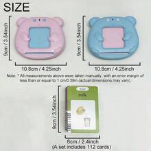 224张基础常用词汇英语学习闪卡玩具，蒙特梭利早教闪卡玩具，儿童感官学前教育生日圣诞礼物玩具，返校季礼物，圣诞袜填充物 - 彩色 - 查看 4