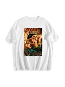 Remera Unisex con Estampado de  y Firma - Blanco - Ver 6
