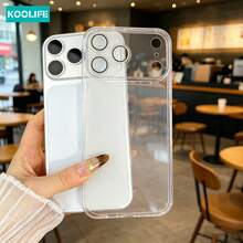 Koolife Black Matte Semi-Transparent Phone Case, Soft TPU Drop-Proof Protective Case, All-Around Camera Protection, Compatible With Apple 17/17 Pro/17 Pro Max/16/15/14/13/12/11 - Translucent Gray - View 6
