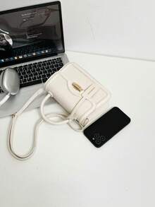 Fashionable Handbag For Women, New Vintage Versatile Saddle Bag, Crossbody Shoulder Bag, Quality Shoulder Bag - White - View 4