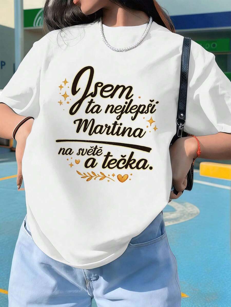 Dam-T-shirts - Vitt - Visa 1