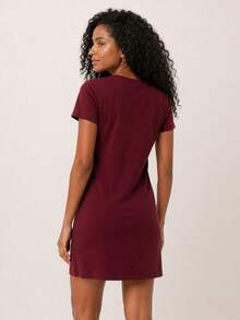 Aveloz Women Dresses - 紫紅色 - 查看 3