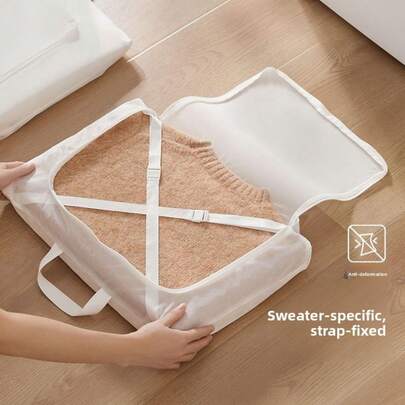 Elegant Fine Knit Mesh Laundry Bag For Delicate Wool Sweaters, Premium Protective Clothing Organizer, Reusable Garment Washing Pouch, Durable Storage Solution For Home Travel, Gentle Care Apparel Protection Accessory, Lightweight Portable Mesh Organizer For Knitwear, Breathable Fabric Protector Bag, Essential Wardrobe Care Tool For Sweater Lovers