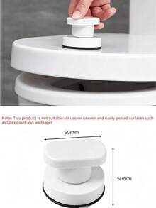 Korean Style Suction Cup Door Handle, Multi-Functional Suction Cup Door Window Handle, Toilet Lid Opener, Household Cabinet Door Plastic Handle, Bathroom Sliding Door Glass Door Refrigerator Cabinet Suction Cup Handle - Multicolor - View 7