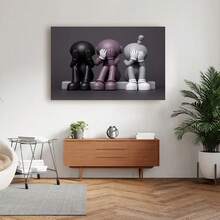 Framed Canvas Generic T'rend Fashion Kaw Poster, Kawaii Kawss Doll Men's Fashion, Kaw Gift, Art Canvas Printing, Wall Decoration, Living Room, Bedroo - khung - Xem 5