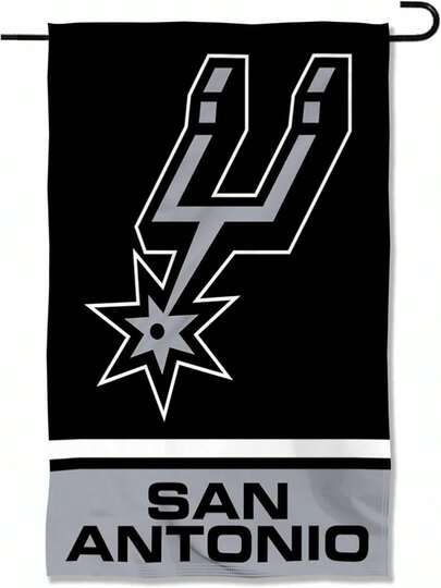 San Antonio Spurs Double Sided Garden Flag