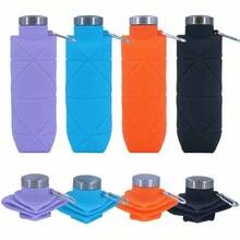 Reusable & Portable Collapsible Bottle/Cup (With Leak-Proof) - Silicone Foldable Travel Bottle (Upgraded Design); Fitness, Camping, Hiking, Travel, And Various Sports; Lightweight And Durable. 6NXS - 海軍藍 - 查看 3