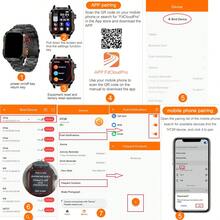 Reloj inteligente para hombres de 2.01 pulgadas con linterna LED, pantalla grande HD, llamadas inalámbricas y notificaciones de SMS, múltiples modos deportivos, aleación de zinc, reloj inteligente para deportes al aire libre, compatible con iOS y Android - Multicolor - Ver 11