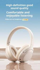 Philips TAH2020 Wireless Over-Ear Headphones, Bluetooth 5.4 Noise Canceling Headset with Mic, 50H Playtime, Foldable Hi-Fi Stereo Headphones for Gaming, PC, Travel - 查看 5