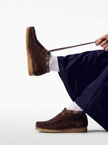 Clarks Wallabee Boot BrownSnake Combi - 棕蛇 - 查看 1