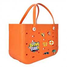 CSjihua XL/L/M EVA Waterproof All-Season Extra Large Size Large Capacity Breathable Dopamine Candy Color EVA Women's Tote Bag Beach Bag, Extra Large Size EVA Tote Bag, EVA Beach Bag, EVA Tote Bag, EVA Shoulder Bag, EVA Basket Bag, EVA Beach Bag - Lightweight And Durable Solid Color Open Design, Large Waterproof Washable Sturdy Open Tote Bag, Suitable For The Beach, Outdoor Swimming Pool, Gym, Shopping Mall, Picnic And Camping - Stylish Holiday Accessory, Beach Bag, Holiday, Leisure Outing, Holiday Gift. - Nhiều màu - Xem 52