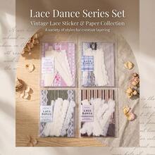 34 miếng giấy dán ren, chất liệu giấy scrapbooking, đồ dùng trang trí sổ lưu niệm, đồ thủ công mỹ nghệ, sổ nhật ký. - A - Xem 4