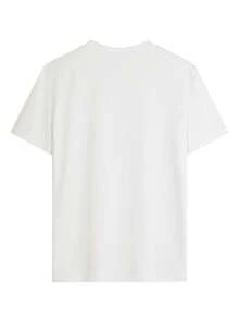 Camiseta de mujer estampada de manga corta para verano, tela de poliéster, estilo multifuncional, corte regular, peso 180 gramos, 1 unidad. - Blanco - Ver 4