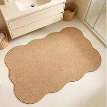 1pc Wavy Edged Asymmetric Shape Doormat, Welcome Mat, Small Rug, Carpet, Mat, Outdoor Doormat, Kitchen Rug, Home Decor, Front Door Mat, Area Rug, Outdoor Mat, Home Decor, Area Carpet, Garden Carpet, Washable Rug - Multicolor 1 - View 4