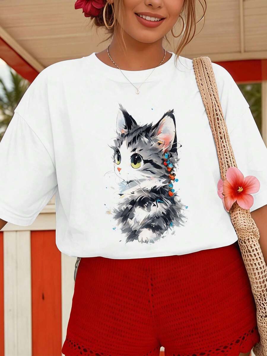 Women T-Shirts - White - View 1