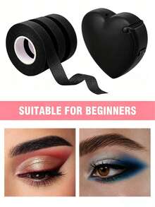 OBOVAY 1/3pcs Eye Makeup Tools (1.25cm * 9m), Eyeshadow Stickers, Breathable Eyeliner Tape And False Eyelash Extension Tape, Invisible Makeup Tape, Instant Dissolving Face Makeup Practice Tape, Lifting Plastic Tape, Eyeshadow Tape, Eyeliner Tape, Makeup Tools, Eyelash Tools, Face Lifting Tools - Multicolor - View 8
