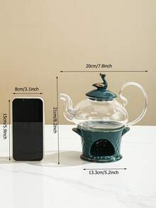 WGROOM 1个玻璃茶壶，厨房/餐厅/客厅冷水壶，保温壶，适用于茶、咖啡、牛奶、果汁，适合婚礼、派对、送礼、生日等场合。 - 彩色 - 查看 8