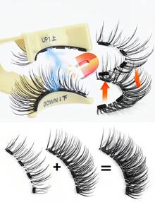 MAANGE 1 Pasang Bulu Mata Palsu Magnetik CC Terbaru, Termasuk Pinset, Dapat Digunakan Kembali, Gaya Kartun Alami, Magnet Tak Terlihat Ultra Kuat, Cocok untuk Wanita, Perjalanan, Pesta, dan Acara Lainnya - Hitam - View 7