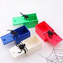 1pc Handmade Wooden Spider Prank Box - Crafted Joke Box, Ideal As Christmas Gift - Multiple Styles - View 9