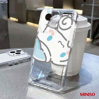 Sanrio Cinnamoroll Sketch Clear Phone Case For IPhone 17/17 Pro/17 Pro Max/17 Air/16/15/14/13/12/11/X Series Iphone 17 Pro Max Case Iphone 17 Pro Case Iphone 17 Case The Girlfriend,Ideal Gift For Anime Fans