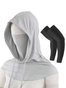 1/2 chiếc khẩu trang/mũ che mặt chống nắng unisex, khẩu trang mùa hè thoáng khí bằng lụa băng, khăn quàng cổ thích hợp cho lái xe, đạp xe, hoạt động ngoài trời, phù hợp cho đi chơi hàng ngày, du lịch, chống nắng, đi biển, lễ hội. - D - Xem 15