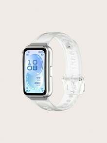 1pc Unisex Plain Quick Release Smartband Silicone Strap Compatible With Huawei Band 11 / 11 Pro - Band 11 / 11 Pro - View 22