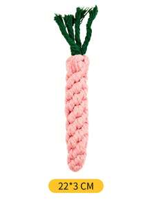1 món đồ chơi gặm hình củ cà rốt cho thú cưng, đồ chơi bằng dây cotton, đồ chơi hình củ cà rốt dệt bền chắc, thích hợp cho việc chăm sóc răng miệng của chó và mèo. - Nhiều màu - Xem 8