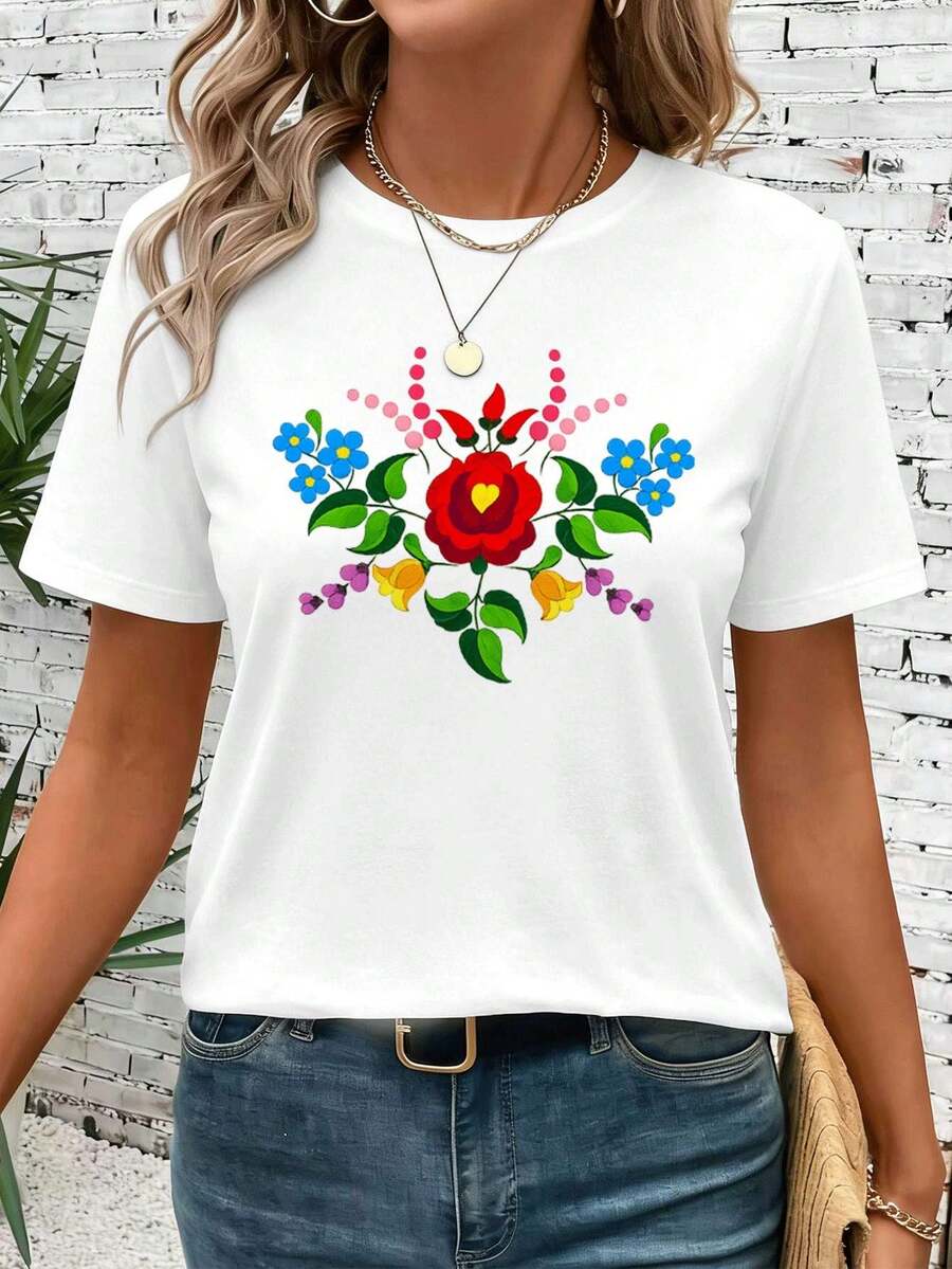 Women T-Shirts - White - View 1