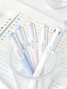1支 4合1多色中性筆 高美感一體式多色筆 減壓設計 0.5mm CS筆尖 磨砂質感 適合筆記、標記、分類與日常書寫 返校季 - Gel Pen - 查看 2