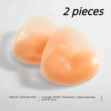 2/4 buc. inserții pentru sutien bikini invizibile, autoadezive, groase, din silicon impermeabil, în formă de triunghi, pentru efect push-up și acoperitori pentru mameloane - multicolor - Vizualizare 6