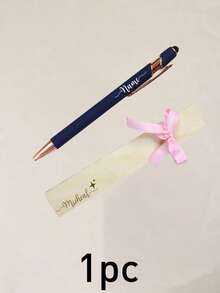 Bolígrafo con nombre personalizado, elegante estilo Aurora, bolígrafo de escritura con tarjeta de regalo con cinta, bolígrafo de firma personalizado para oficina, escritorio, diario, notas con lazo & caja de regalo, regalo personalizado para maestro, colega, graduación, cumpleaños, recuerdo único personalizable - Estilo D - Ver 10