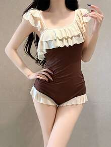 Women Bikini Sets - Coffee Brown - View 6